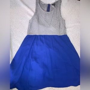 Grey and blue dress